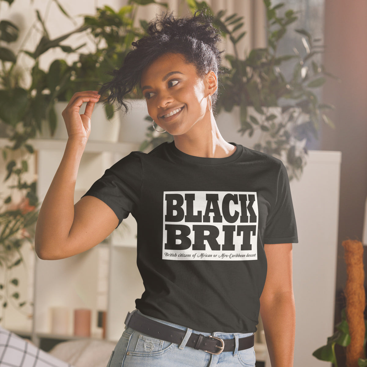 Black Brit Short-Sleeve Unisex T-Shirt