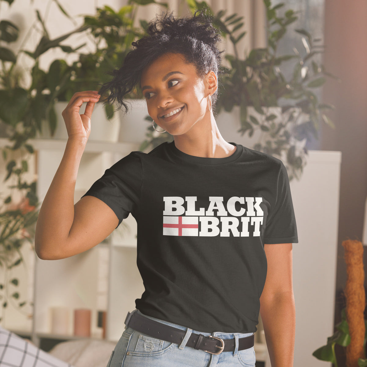 Black Brit Short-Sleeve Unisex T-Shirt