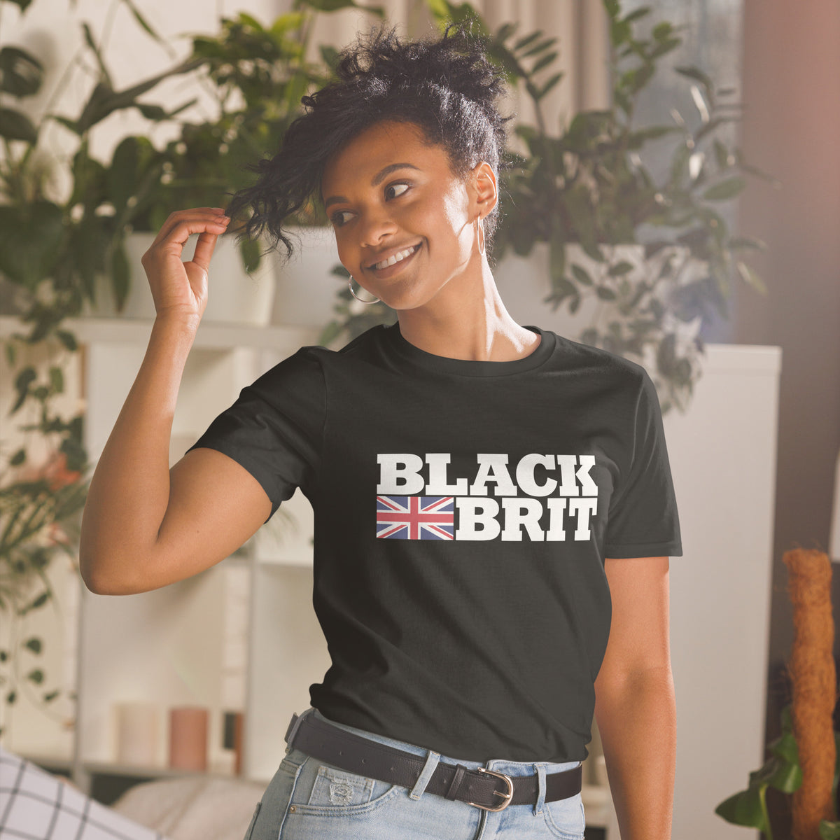 Black Brit Short-Sleeve Unisex T-Shirt