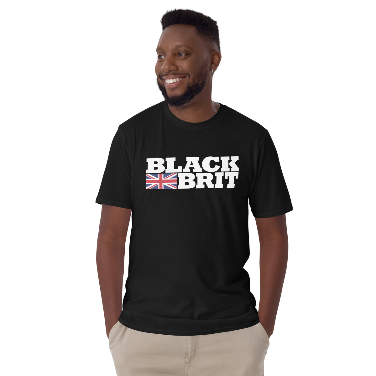 Black Brit Short-Sleeve Unisex T-Shirt