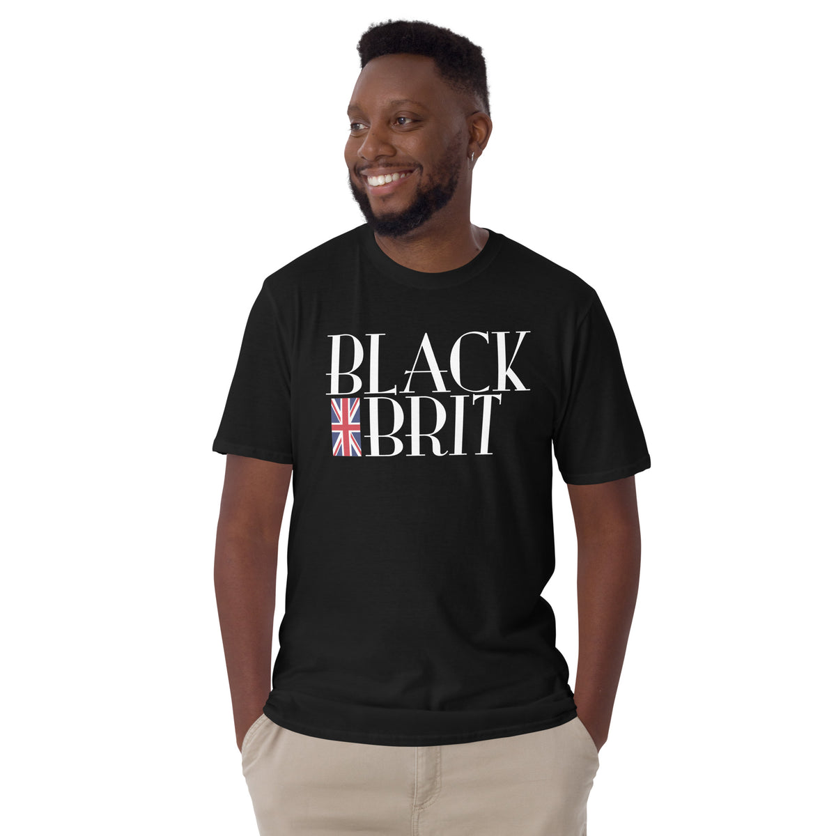 Black Brit Short-Sleeve Unisex T-Shirt