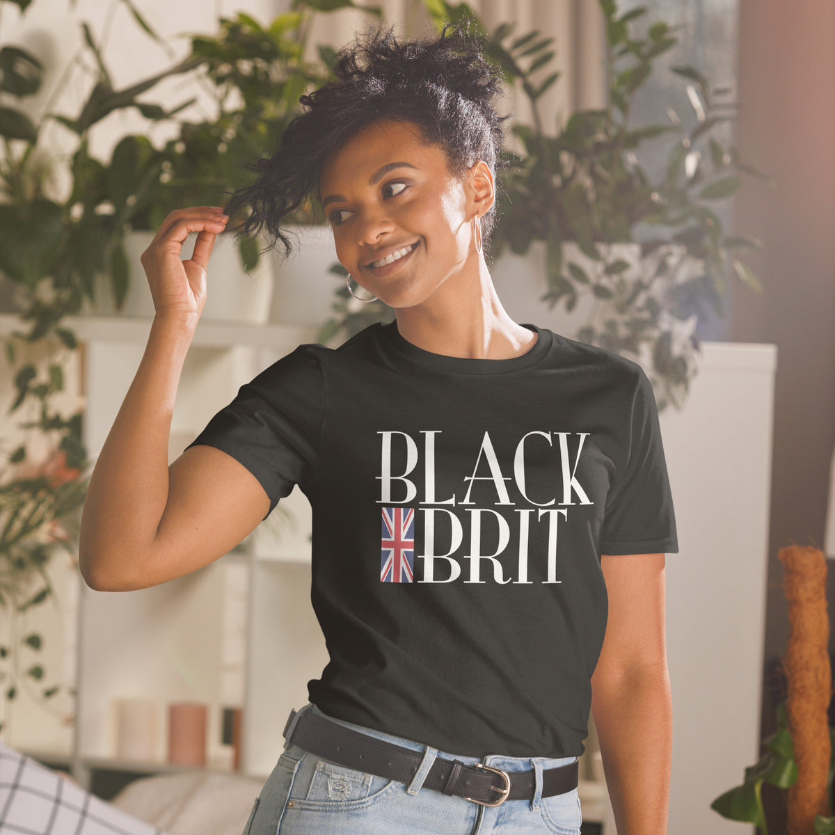 Black Brit Short-Sleeve Unisex T-Shirt