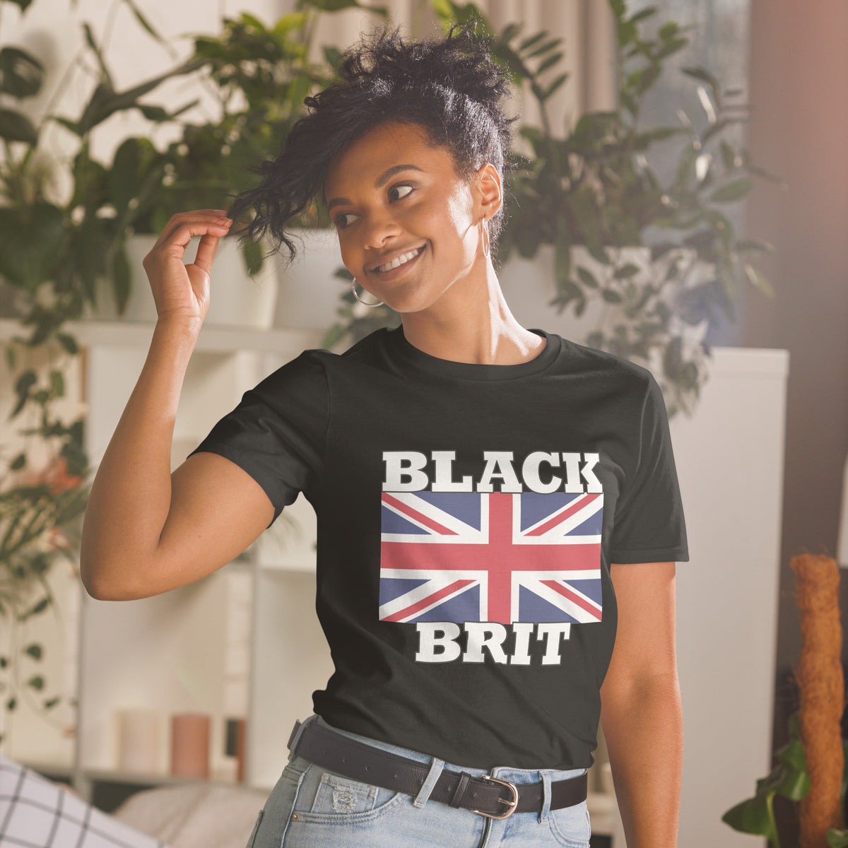 Black Brit Short-Sleeve Unisex T-Shirt