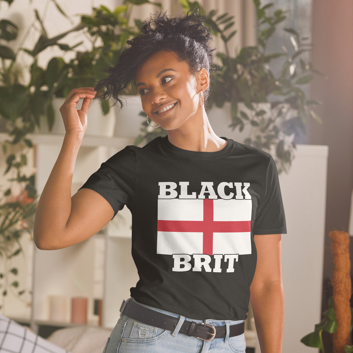 Black Brit Short-Sleeve Unisex T-Shirt