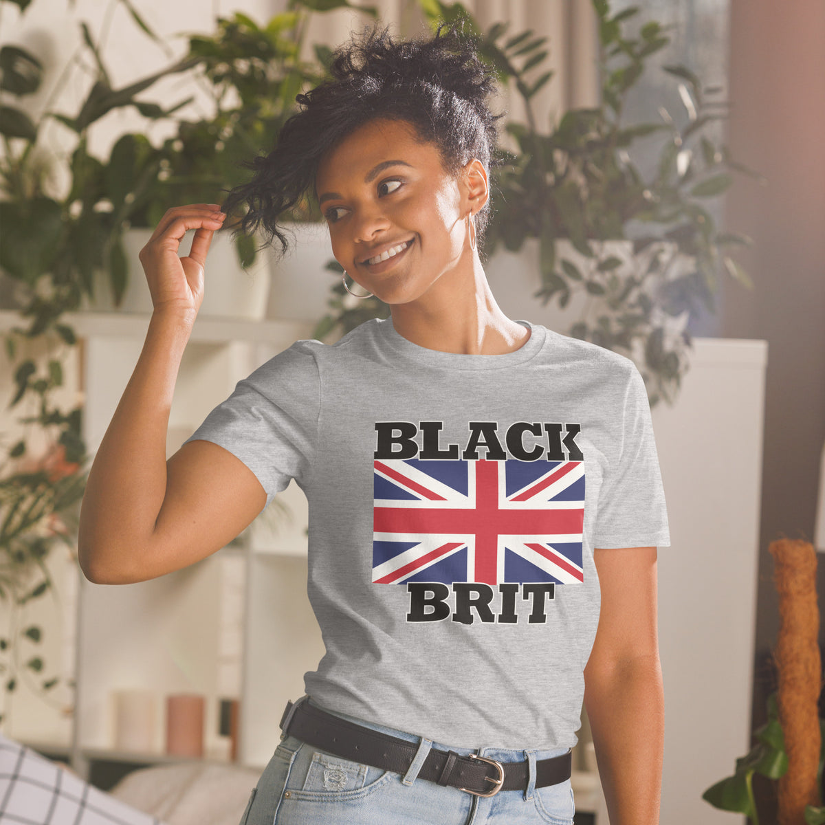 Black Brit Short-Sleeve Unisex T-Shirt