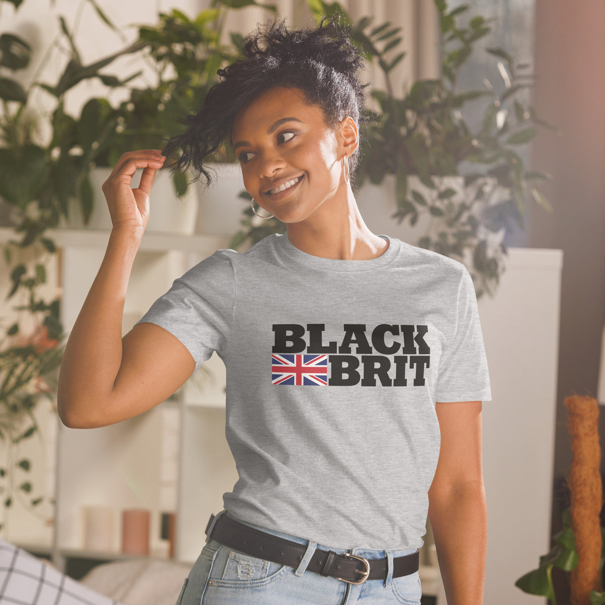 Black Brit Short-Sleeve Unisex T-Shirt